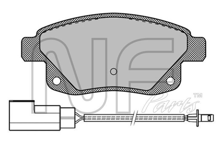 NF PARTS stabdžių trinkelių rinkinys, diskinis stabdys NF0012781